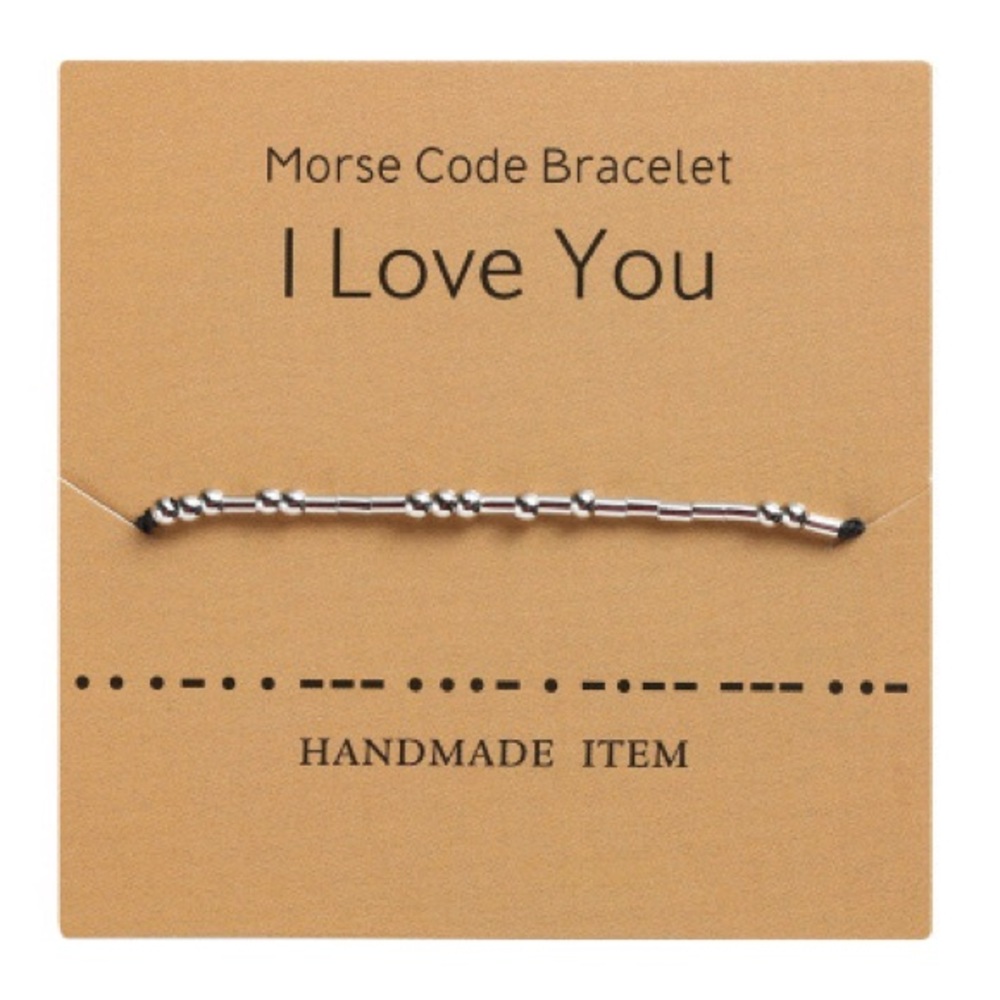 🎁🎁2/$18 Free with a min $50. 2/$20 Morse code bracelet - Picture 4 of 13